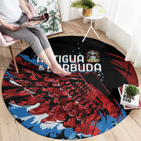 Antigua and Barbuda Cricket Round Carpet Falcons Wings - Take Off - Wonder Print Shop