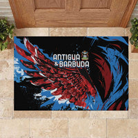 Antigua and Barbuda Cricket Rubber Doormat Falcons Wings - Take Off - Wonder Print Shop