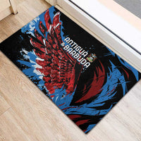 Antigua and Barbuda Cricket Rubber Doormat Falcons Wings - Take Off - Wonder Print Shop