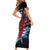 Antigua and Barbuda Cricket Custom Short Sleeve Bodycon Dress Falcons Wings - Take Off - Wonder Print Shop