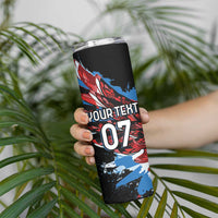 Antigua and Barbuda Cricket Custom Skinny Tumbler Falcons Wings - Take Off - Wonder Print Shop