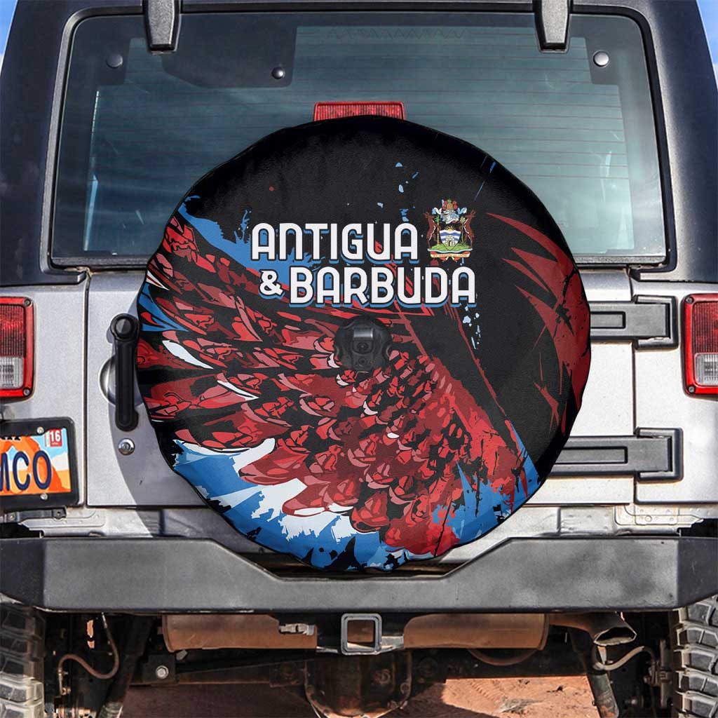 Antigua and Barbuda Cricket Spare Tire Cover Falcons Wings - Take Off - Wonder Print Shop