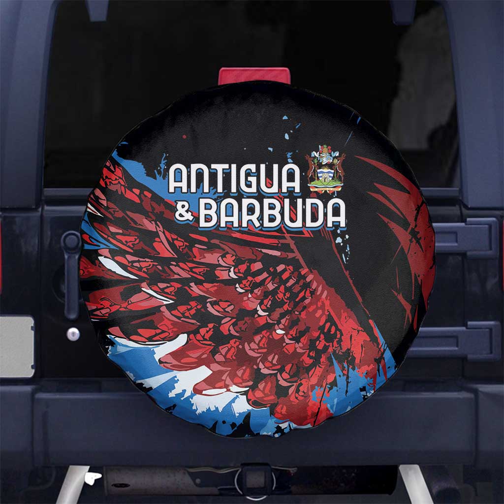 Antigua and Barbuda Cricket Spare Tire Cover Falcons Wings - Take Off - Wonder Print Shop