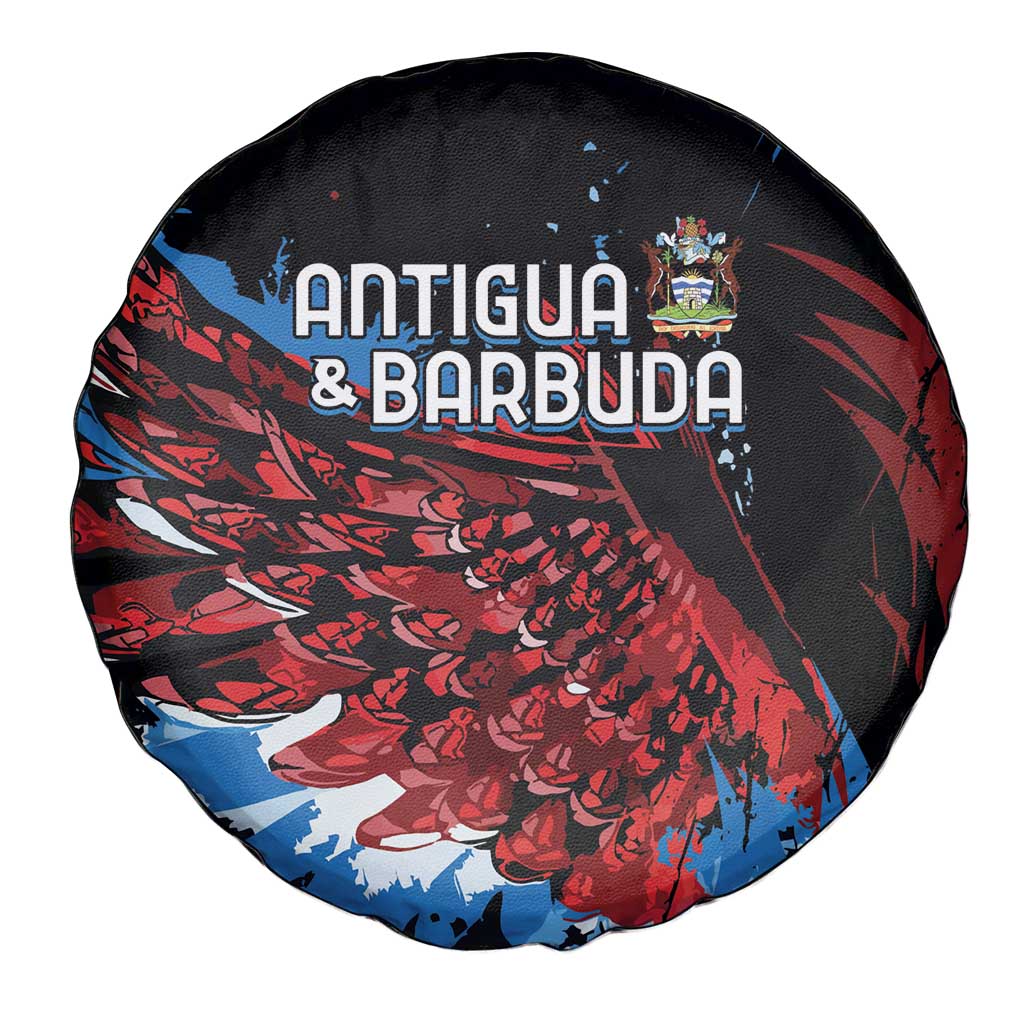 Antigua and Barbuda Cricket Spare Tire Cover Falcons Wings - Take Off - Wonder Print Shop
