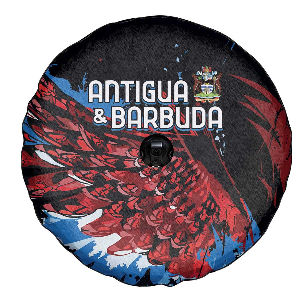 Antigua and Barbuda Cricket Spare Tire Cover Falcons Wings - Take Off - Wonder Print Shop