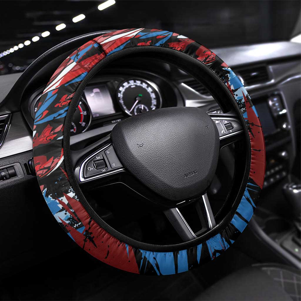 Antigua and Barbuda Cricket Steering Wheel Cover Falcons Wings - Take Off - Wonder Print Shop