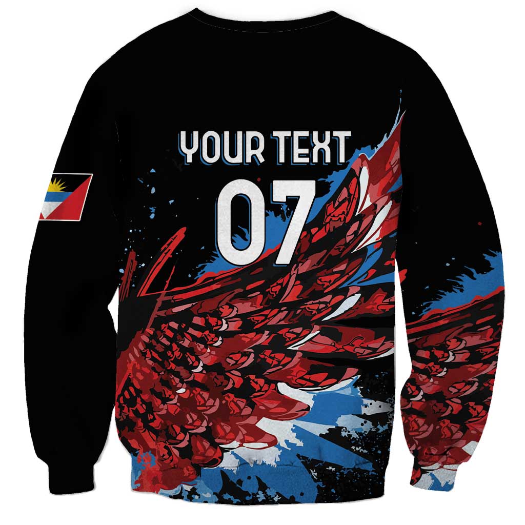 Antigua and Barbuda Cricket Custom Sweatshirt Falcons Wings - Take Off - Wonder Print Shop