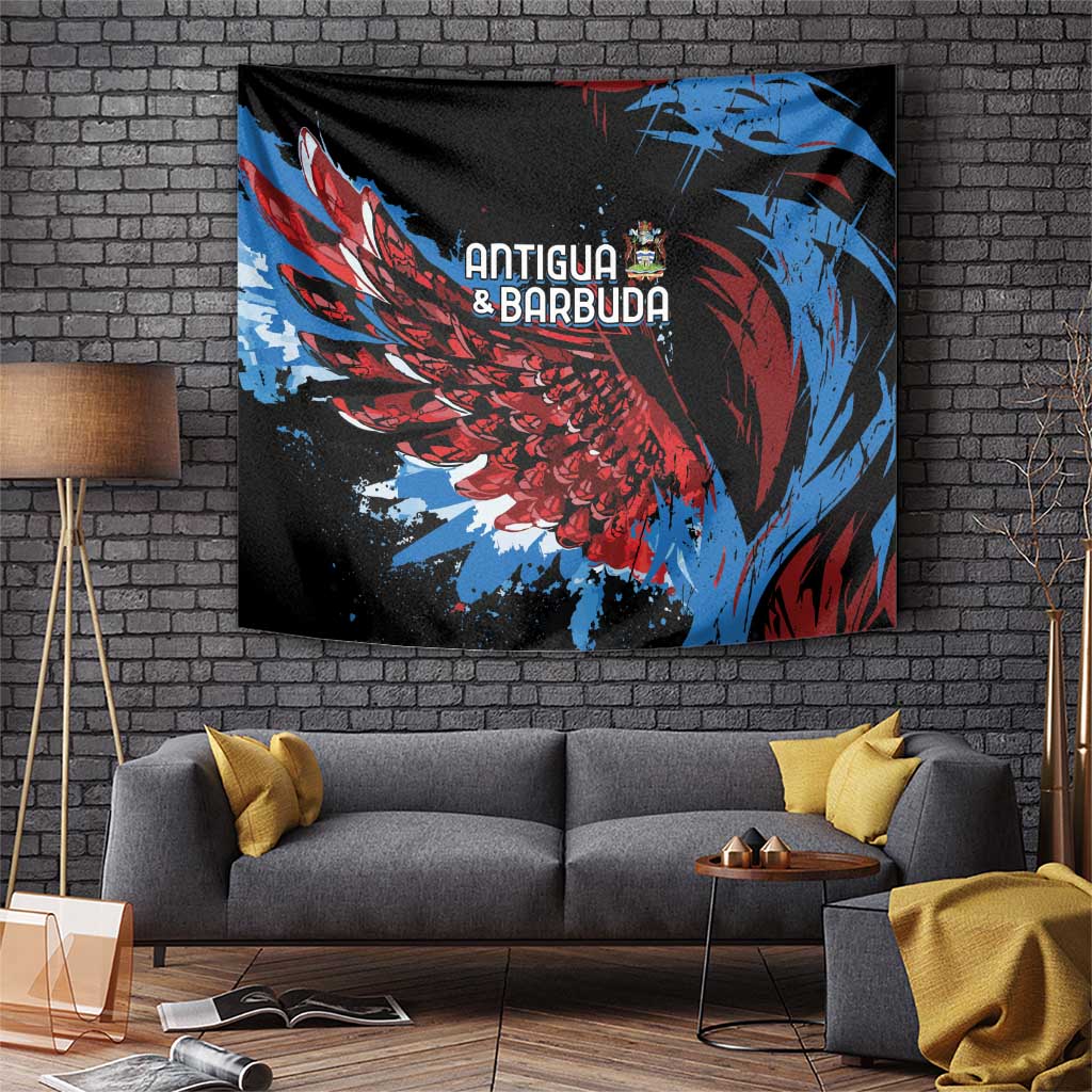 Antigua and Barbuda Cricket Tapestry Falcons Wings - Take Off - Wonder Print Shop