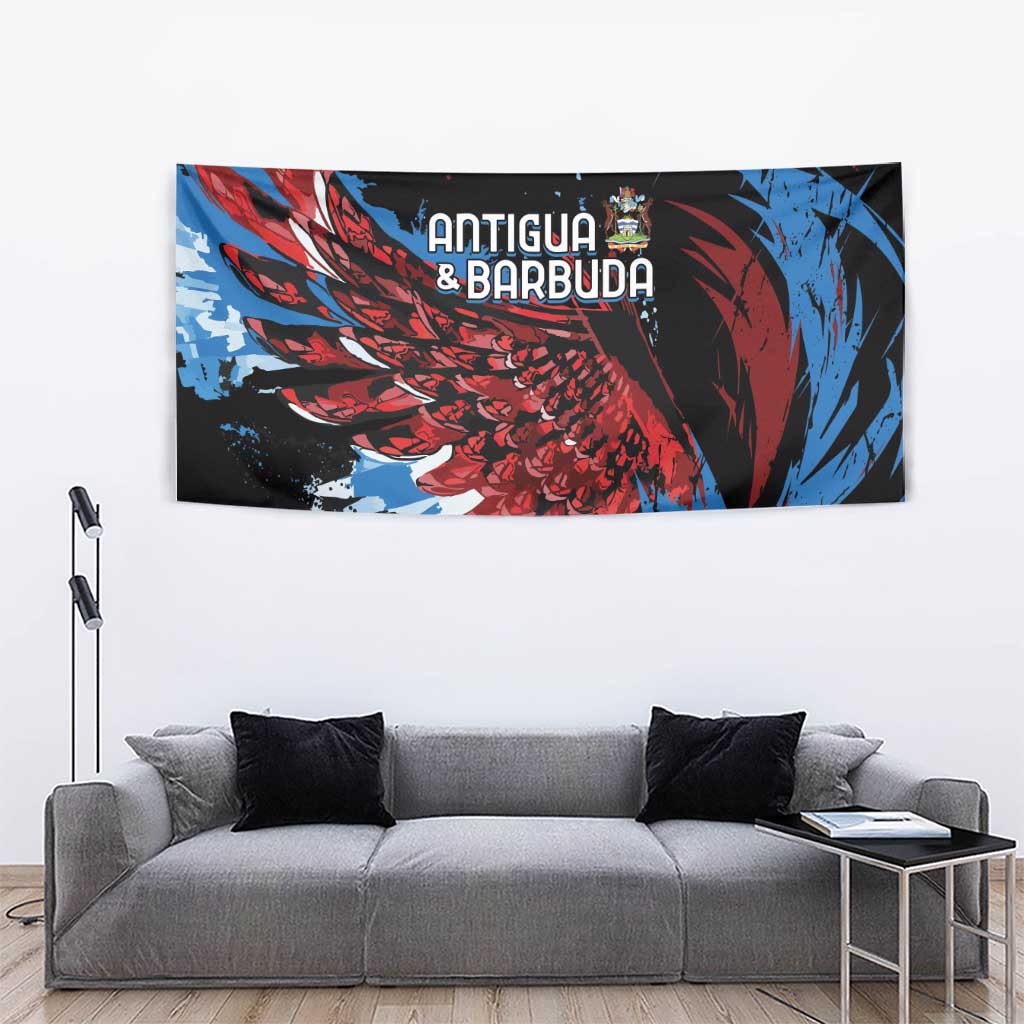 Antigua and Barbuda Cricket Tapestry Falcons Wings - Take Off - Wonder Print Shop