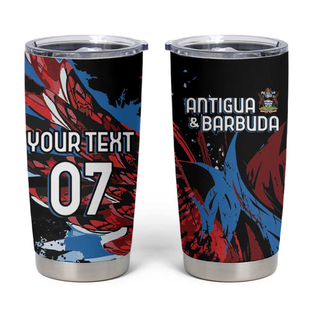 Antigua and Barbuda Cricket Custom Tumbler Cup Falcons Wings - Take Off - Wonder Print Shop