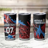 Antigua and Barbuda Cricket Custom Tumbler Cup Falcons Wings - Take Off - Wonder Print Shop