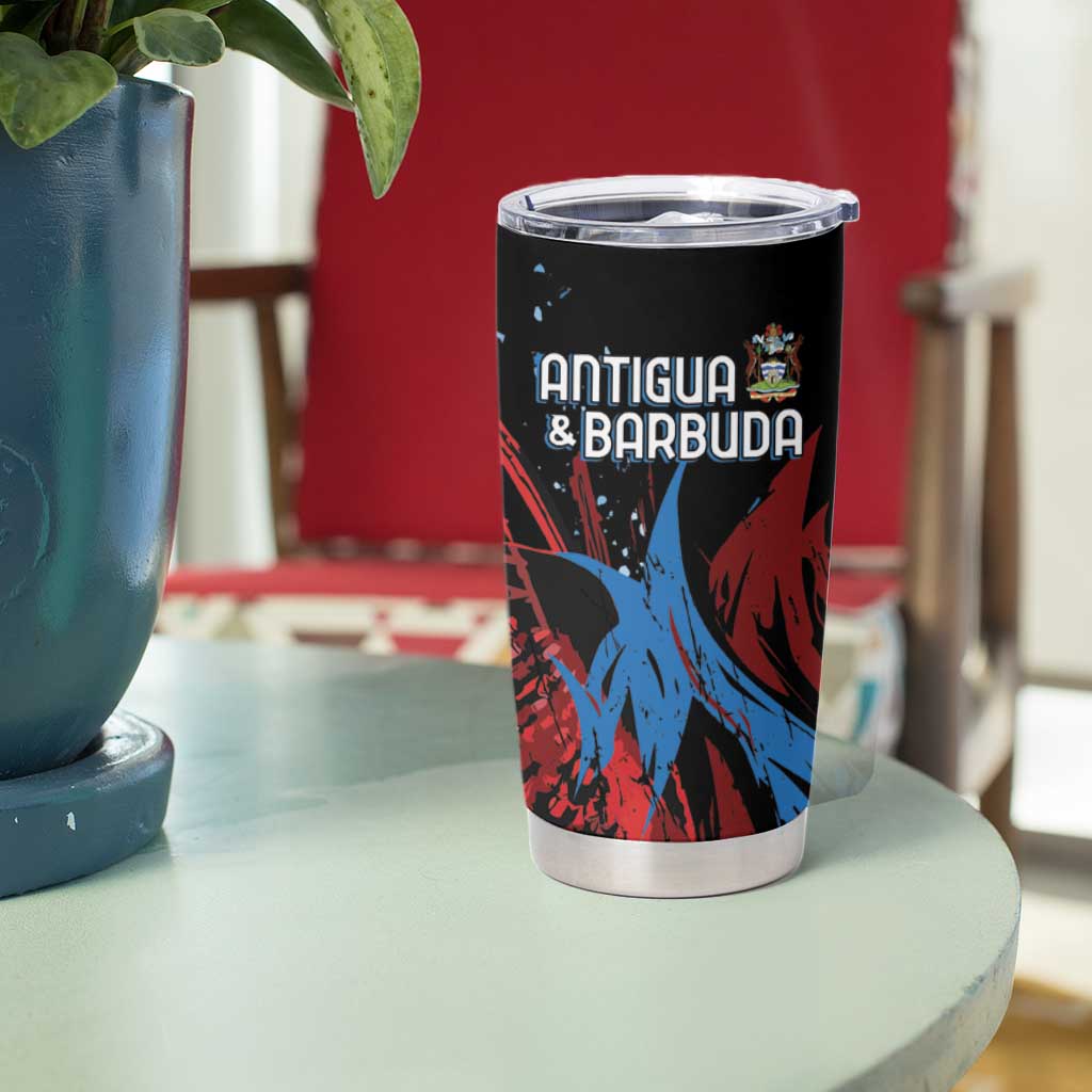 Antigua and Barbuda Cricket Custom Tumbler Cup Falcons Wings - Take Off - Wonder Print Shop