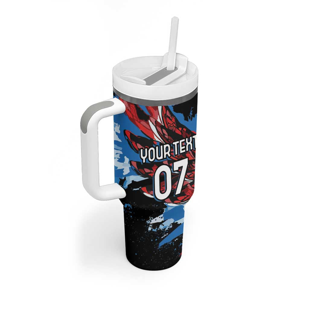 Antigua and Barbuda Cricket Custom Tumbler With Handle Falcons Wings - Take Off - Wonder Print Shop