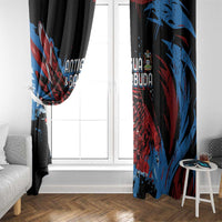 Antigua and Barbuda Cricket Window Curtain Falcons Wings - Take Off - Wonder Print Shop
