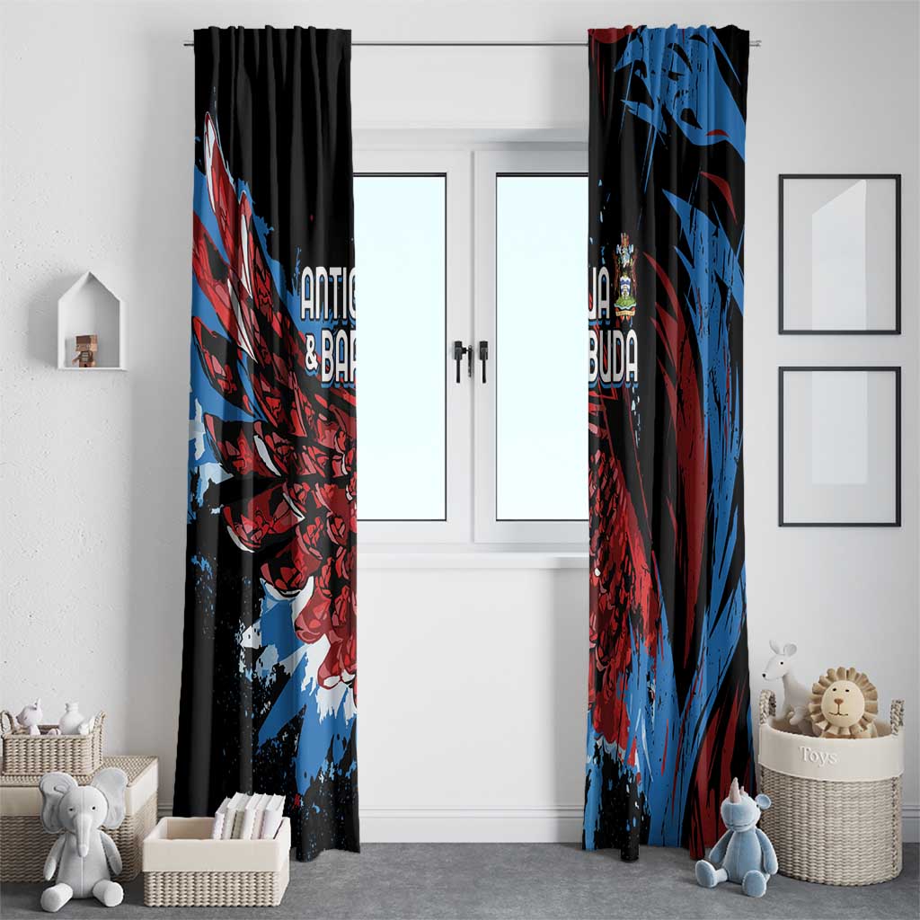 Antigua and Barbuda Cricket Window Curtain Falcons Wings - Take Off - Wonder Print Shop