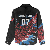 Antigua and Barbuda Cricket Custom Women Casual Shirt Falcons Wings - Take Off - Wonder Print Shop