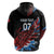 Antigua and Barbuda Cricket Custom Zip Hoodie Falcons Wings - Take Off - Wonder Print Shop