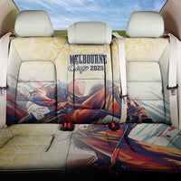 Melbourne Horse Racing Back Car Seat Cover Yellow Rose Champion - Wonder Print Shop