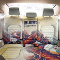 Melbourne Horse Racing Back Car Seat Cover Yellow Rose Champion - Wonder Print Shop