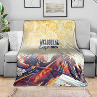 Melbourne Horse Racing Blanket Yellow Rose Champion - Wonder Print Shop