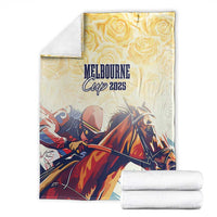 Melbourne Horse Racing Blanket Yellow Rose Champion - Wonder Print Shop