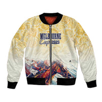 Melbourne Horse Racing Bomber Jacket Yellow Rose Champion - Wonder Print Shop