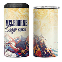 Melbourne Horse Racing 4 in 1 Can Cooler Tumbler Yellow Rose Champion - Wonder Print Shop