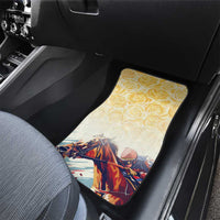 Melbourne Horse Racing Car Mats Yellow Rose Champion - Wonder Print Shop