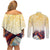Melbourne Horse Racing Couples Matching Off Shoulder Short Dress and Long Sleeve Button Shirt Yellow Rose Champion - Wonder Print Shop