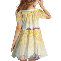 Melbourne Horse Racing Family Matching Mermaid Dress and Hawaiian Shirt Yellow Rose Champion - Wonder Print Shop