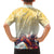 Melbourne Horse Racing Family Matching Off The Shoulder Long Sleeve Dress and Hawaiian Shirt Yellow Rose Champion - Wonder Print Shop