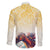 Melbourne Horse Racing Family Matching Off The Shoulder Long Sleeve Dress and Hawaiian Shirt Yellow Rose Champion - Wonder Print Shop