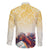 Melbourne Horse Racing Family Matching Off Shoulder Maxi Dress and Hawaiian Shirt Yellow Rose Champion - Wonder Print Shop