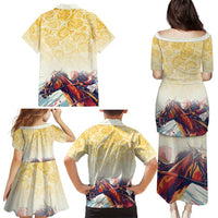 Melbourne Horse Racing Family Matching Puletasi and Hawaiian Shirt Yellow Rose Champion - Wonder Print Shop