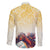 Melbourne Horse Racing Family Matching Short Sleeve Bodycon Dress and Hawaiian Shirt Yellow Rose Champion - Wonder Print Shop