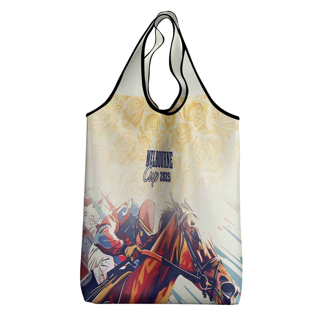 Melbourne Horse Racing Grocery Bag Yellow Rose Champion - Wonder Print Shop