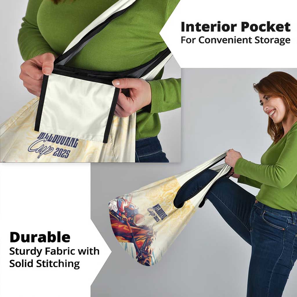 Melbourne Horse Racing Grocery Bag Yellow Rose Champion - Wonder Print Shop