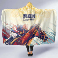 Melbourne Horse Racing Hooded Blanket Yellow Rose Champion - Wonder Print Shop