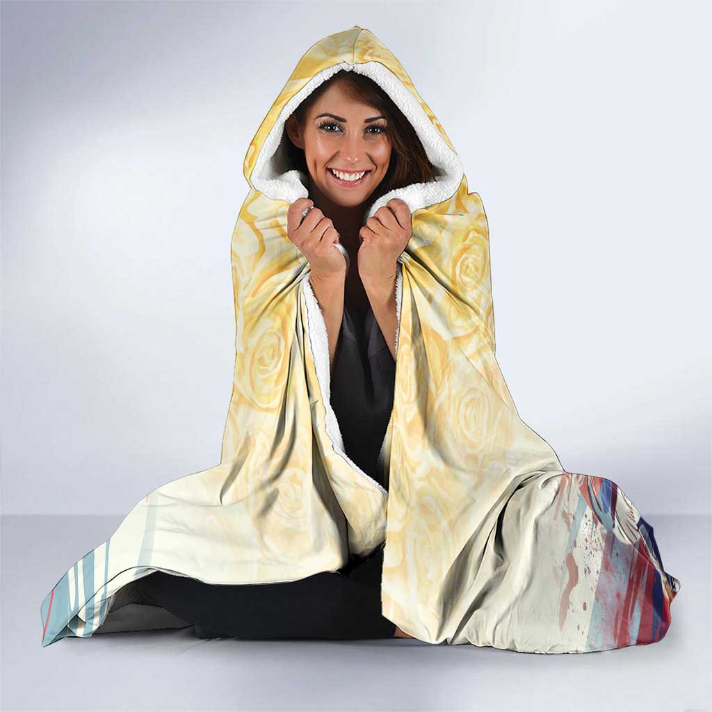 Melbourne Horse Racing Hooded Blanket Yellow Rose Champion - Wonder Print Shop