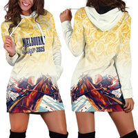 Melbourne Horse Racing Hoodie Dress Yellow Rose Champion - Wonder Print Shop
