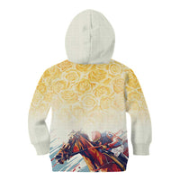 Melbourne Horse Racing Kid Hoodie Yellow Rose Champion - Wonder Print Shop