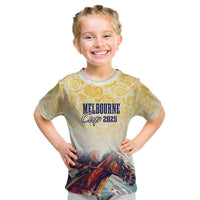 Melbourne Horse Racing Kid T Shirt Yellow Rose Champion - Wonder Print Shop