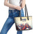 Melbourne Horse Racing Leather Tote Bag Yellow Rose Champion - Wonder Print Shop