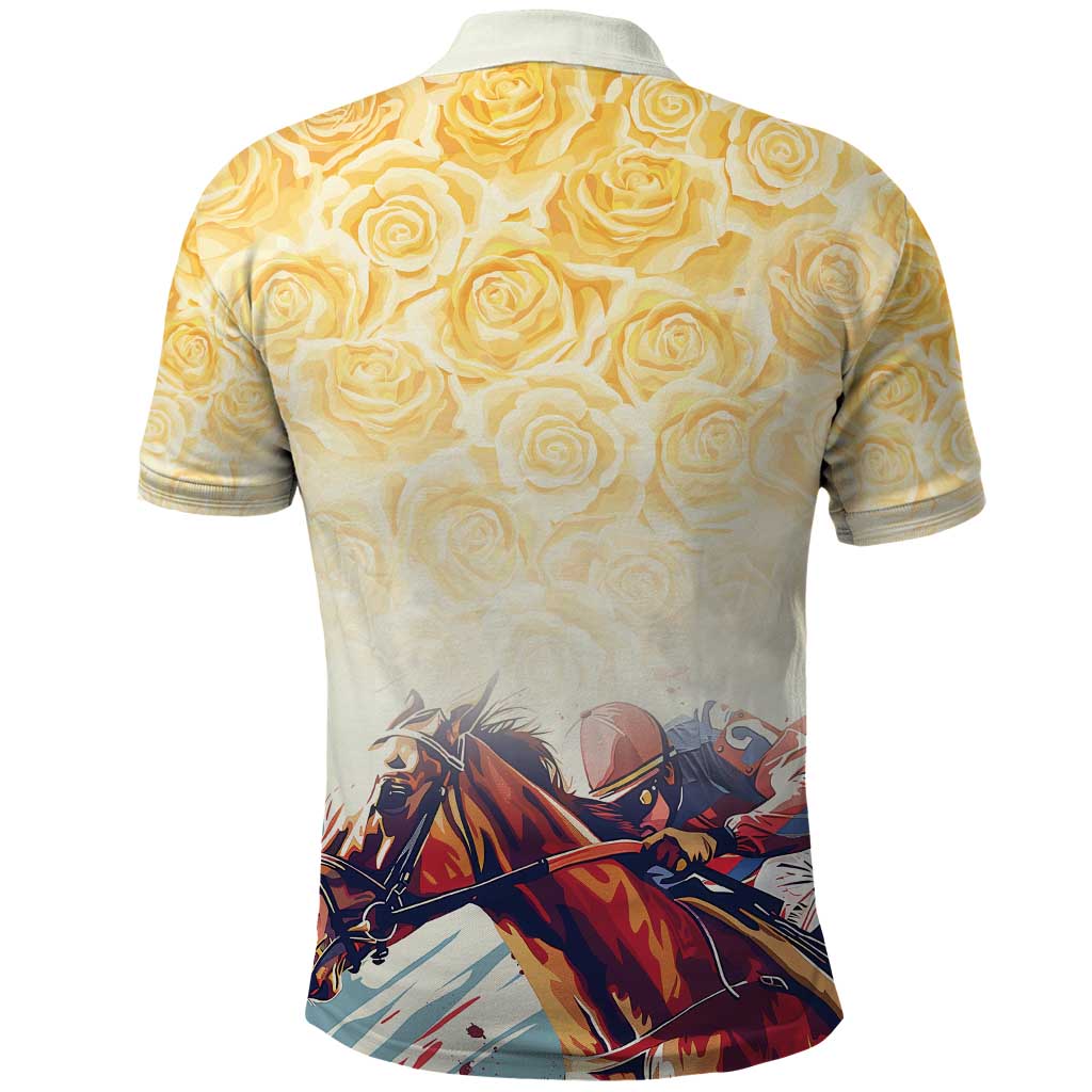 Melbourne Horse Racing Polo Shirt Yellow Rose Champion - Wonder Print Shop