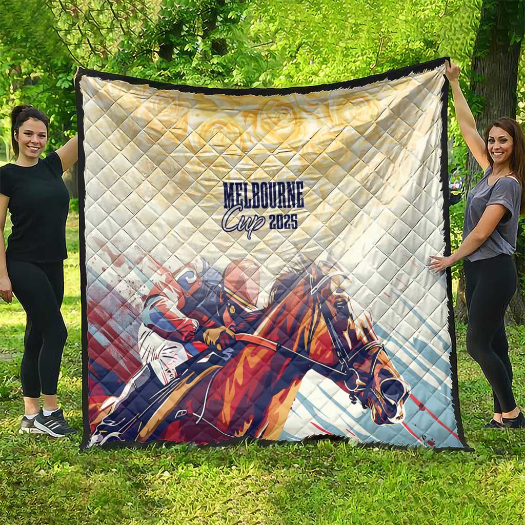 Melbourne Horse Racing Quilt Yellow Rose Champion - Wonder Print Shop
