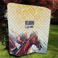 Melbourne Horse Racing Quilt Yellow Rose Champion - Wonder Print Shop