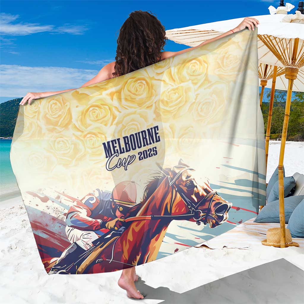 Melbourne Horse Racing Sarong Yellow Rose Champion - Wonder Print Shop