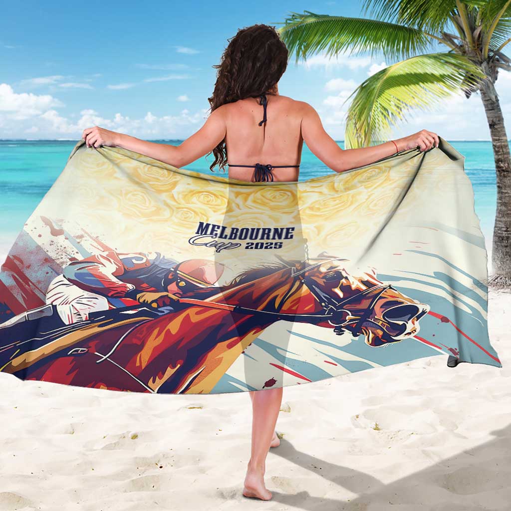 Melbourne Horse Racing Sarong Yellow Rose Champion - Wonder Print Shop