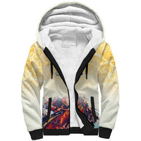 Melbourne Horse Racing Sherpa Hoodie Yellow Rose Champion - Wonder Print Shop