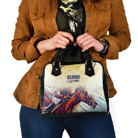 Melbourne Horse Racing Shoulder Handbag Yellow Rose Champion - Wonder Print Shop